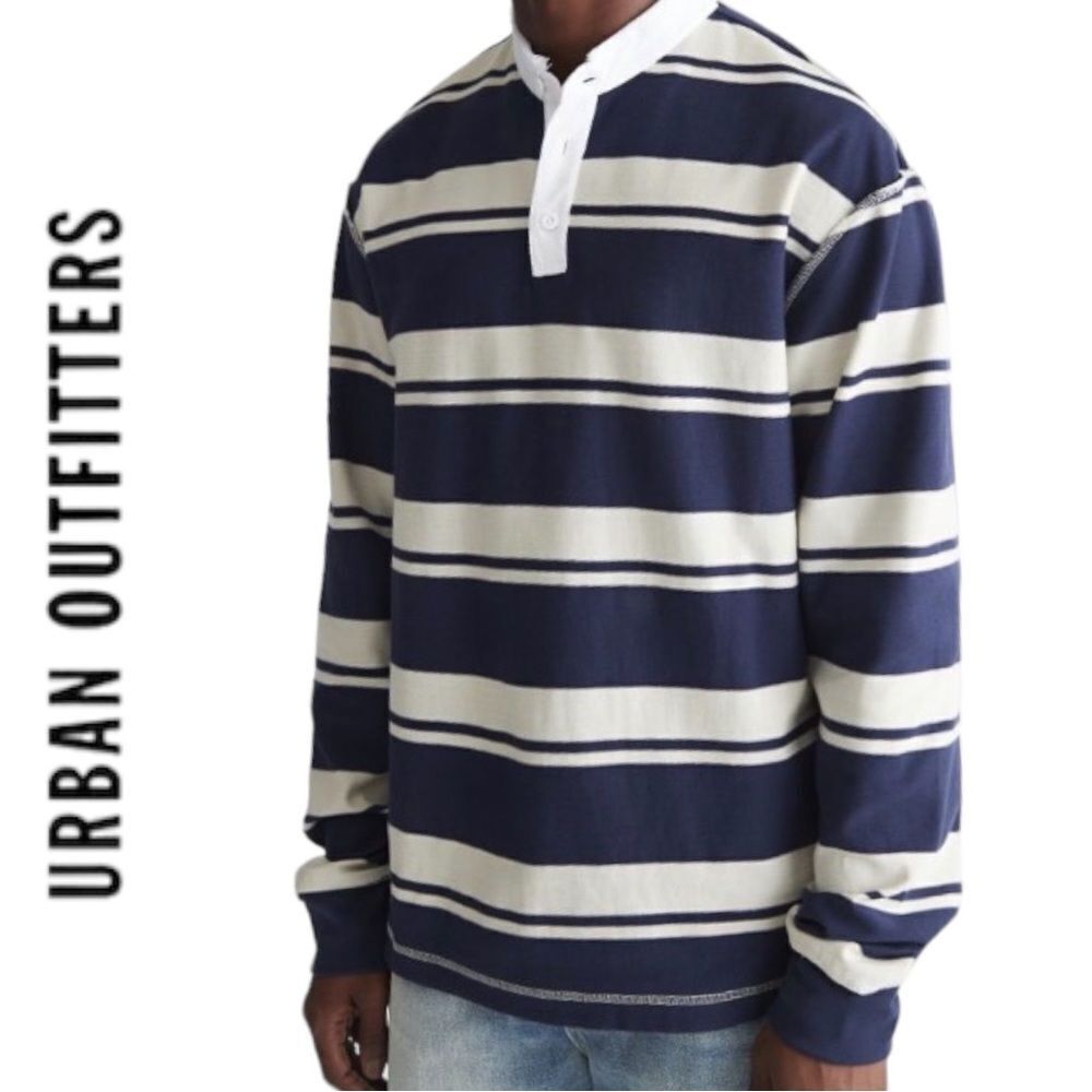 NEW BDG UO Urban Outfitters Shredder Rugby Shirt M - Picture 2 of 3